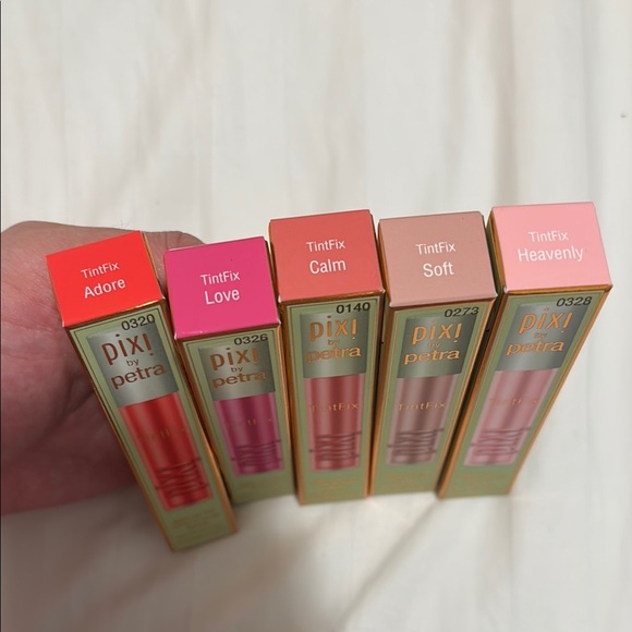 5 x Pixi by Petra Tint Fix Satin Lip Tint Set - Picture 3 of 6